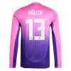 Tyskland Muller 13 Borte EM 2024 - Herre Langermet Fotballdrakt